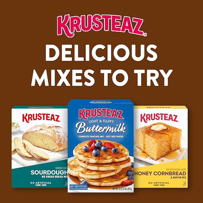 Krusteaz Chocolate Chunk Muffin Mix, With Real Chocolate, No Artificial Flavors or Preservatives, 18.25-ounce Boxes (Pack of 12)