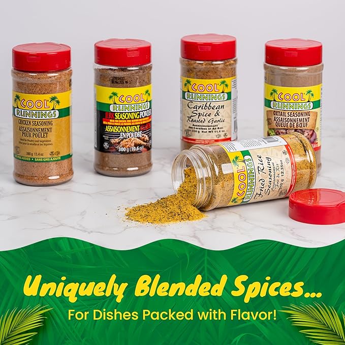 Cool Runnings Chicken Seasoning 380g ??Bold and Savory Blend for Marinating, Roasting, Grilling, and Frying Chicken, Perfect for BBQ and Oven-Baked Dishes