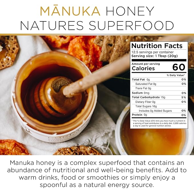 PURITI Manuka Honey MGO 300+ / UMF 10+ | 100% Pure Genuine Raw Manuka Honey | 8.8 Oz / 250g | Harvested, Tested, Certified and Packed in New Zealand