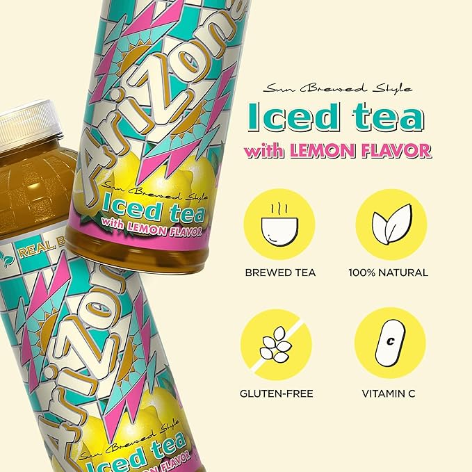 AriZona Lemon Tea - 16 Fl Oz (Pack of 12)