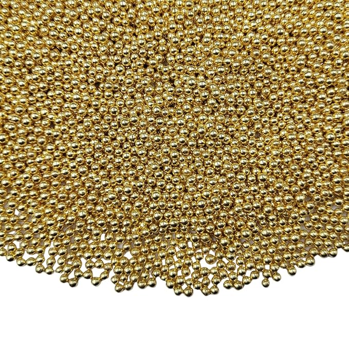 Homankit Gold Nonpareils Sprinkles Edible Cookie Decorations Mini Pearls for Decorating Cake, Baking, Cupcake Toppers, Ice Cream, Donuts 3.88 Ounce