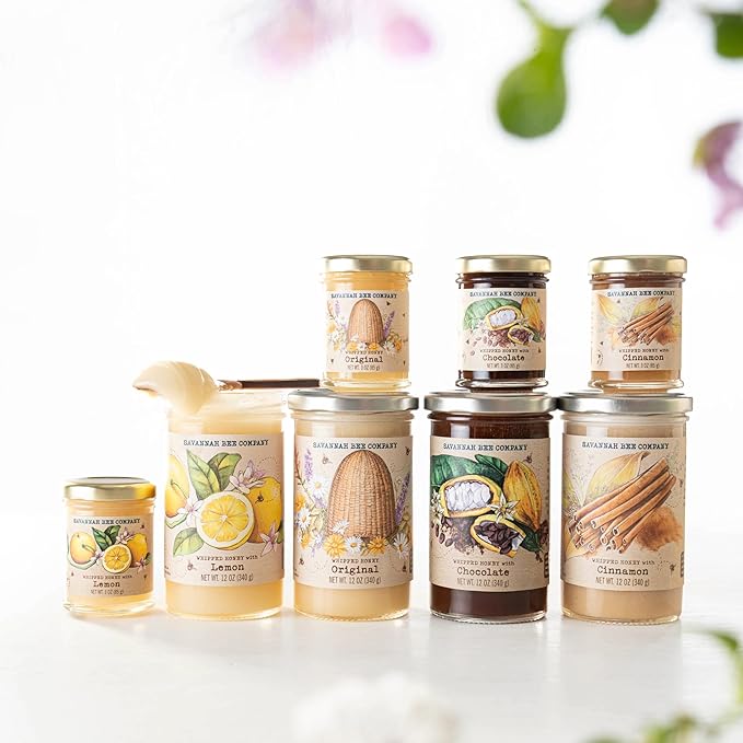 Savannah Bee Company Whipped Honey - All Natural Spreadable Honey