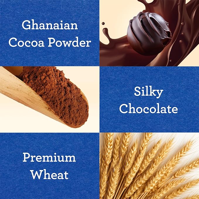 Vloong Cocoa & Chocolate Sweet Snack Cracker, Baked Crisp Cookie Thins with No Artificial Flavors, Healthy Snacks (3 PACK,18.9 Ounce)