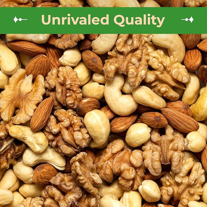 Sincerely Nuts Roasted & Salted Mixed Nuts | Almonds, Cashews, Pecans, Brazil Nuts and Hazelnuts | Healthy Snack - Nutrient Rich Alternative Treat | Vegan, Kosher & Gluten-Free | 1 lb bag