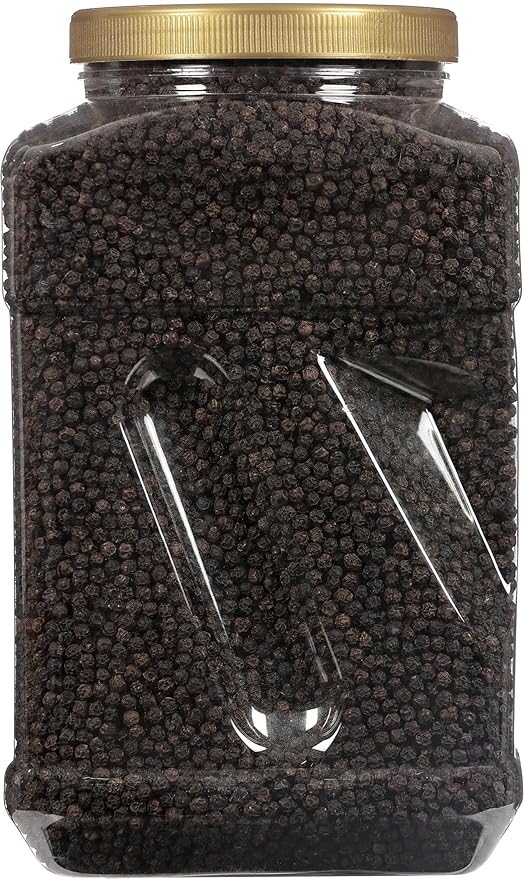 Rani Black Pepper Whole (Peppercorns), Premium MG-1 Grade 80oz (5lbs) 2.27kg Bulk PET Jar ~ All Natural | Gluten Friendly | Non-GMO | Kosher | Product of Vietnam | Perfect size for Grinders!