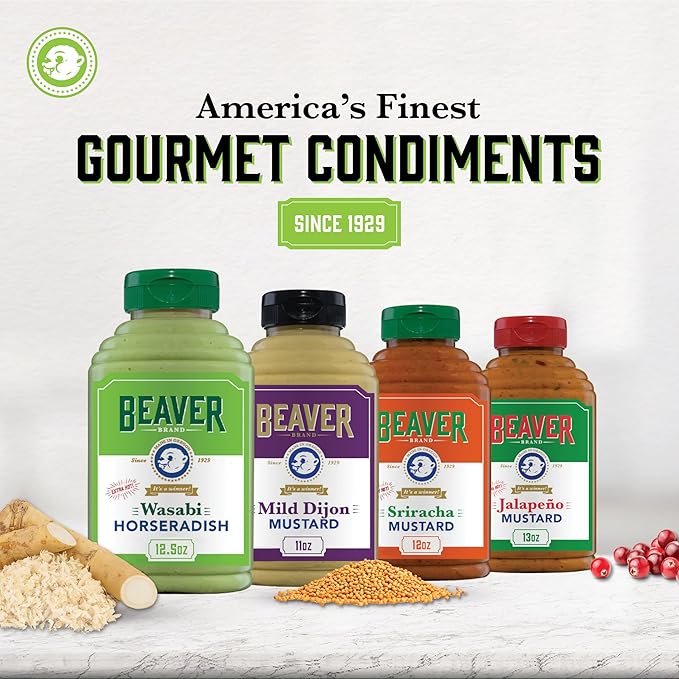 Beaver Extra Hot Wasabi Horseradish, 12.5 oz squeeze bottle