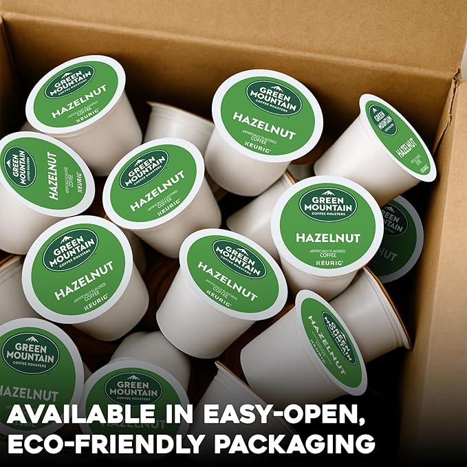 Green Mountain Coffee Roasters Hazelnut Keurig Single-Serve K-Cup pods, Light Roast Coffee, 72 Count