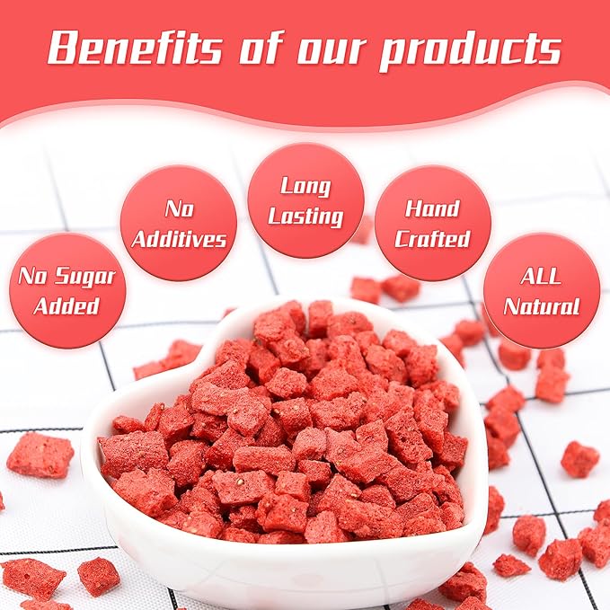 Haomly Freeze Dried Strawberries, 8.8oz/250g, 100% Natural Strawberry Chips,Dried Strawberries Bulk for Baking, Cooking, Flavorful,No Additives, No Sugar Added