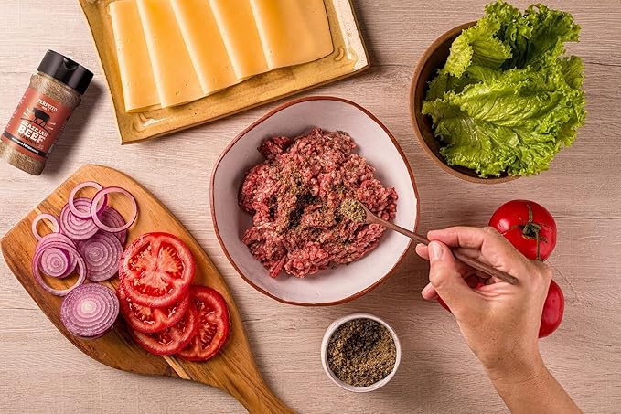 Brazilian Essence Gourmet Seasoning Set - 5 Unique Blends for Beef, Chicken, Seafood, Pork and All Purposes, Gluten-Free, Natural, Sugar Free, No Preservatives, Premium, Rich Flavor. Perfeito Seasoning.