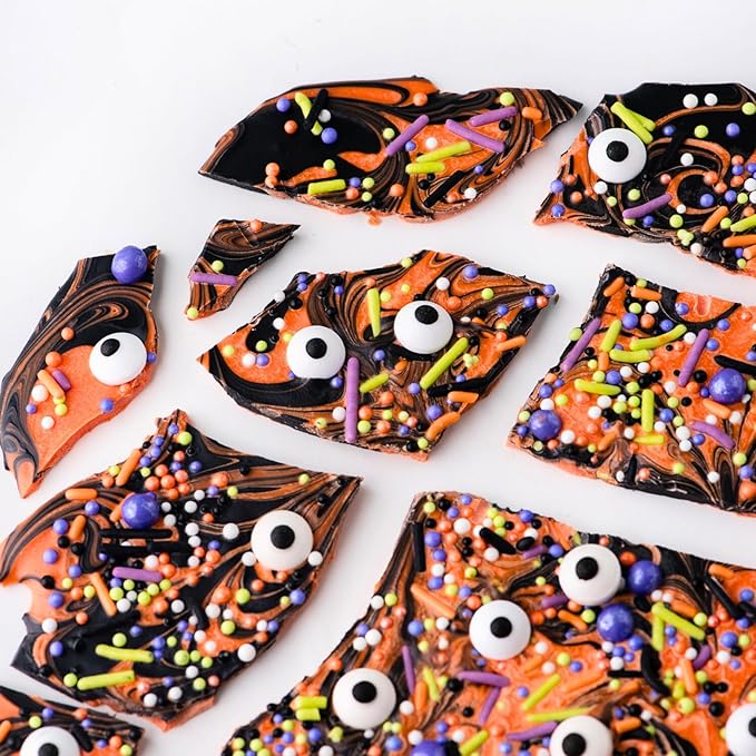 Sweets Indeed Candy Eyeballs, Edible Eyes, Halloween Sprinkles, Perfect for Cake Decorations, Baking, Ice Cream, Cookies, Cupcake Topper 2.92 ounces