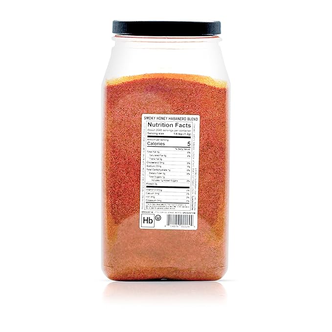 Spiceology – Smoky Honey Habanero – Sweet & Spicy BBQ Rub for Chicken, Ribs, Pork, Steak & Seafood – Smoked Paprika, Honey & Habanero Powder – Gluten-Free Meat Rub & Grill Seasoning – 112 oz