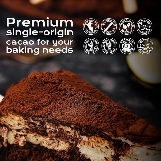 U Chocolate Organic Cacao Powder (1 Lb) Fresh from our Farm, perfect for Baking, No added sugars