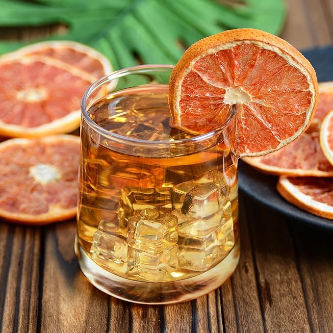 Dried Grapefruit Slices, 3oz/85g,Dehydrated fruit for Cocktails garnish, 100% Natural Fruit No Additives No Sugar Added,For Crafts, Cake Decoration,Garland, Baking