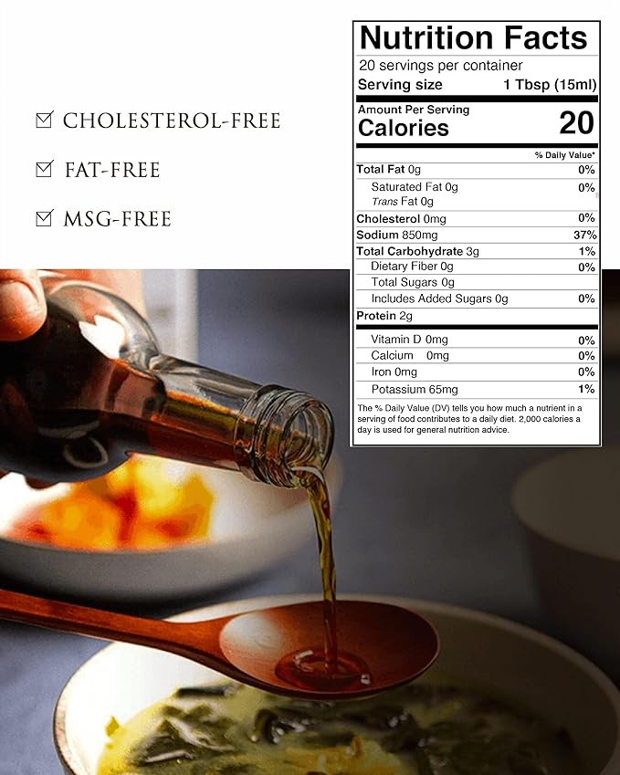 Wangshin Fish Sauce (10 fl oz/Aged 2 years) - Anchovy and Salt Fermented in a Korean Traditional Clay Pot