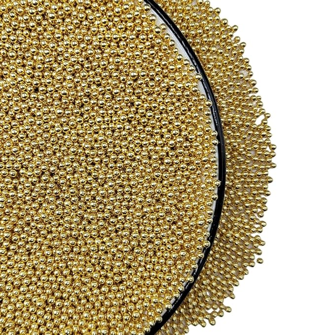 Homankit Gold Nonpareils Sprinkles Edible Cookie Decorations Mini Pearls for Decorating Cake, Baking, Cupcake Toppers, Ice Cream, Donuts 3.88 Ounce