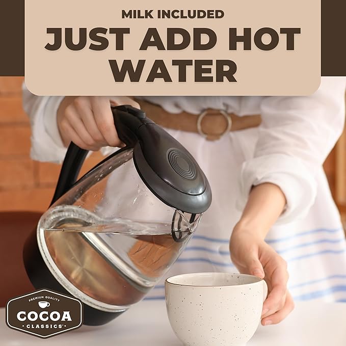 Cocoa Classics French Vanilla Cocoa Mix Hot Chocolate Made with Nonfat Milk Just Add Hot Water Make Hot or Iced Cocoa Gluten Free & Kosher Dairy Friendly 1.25oz Packets (Pack of 36)