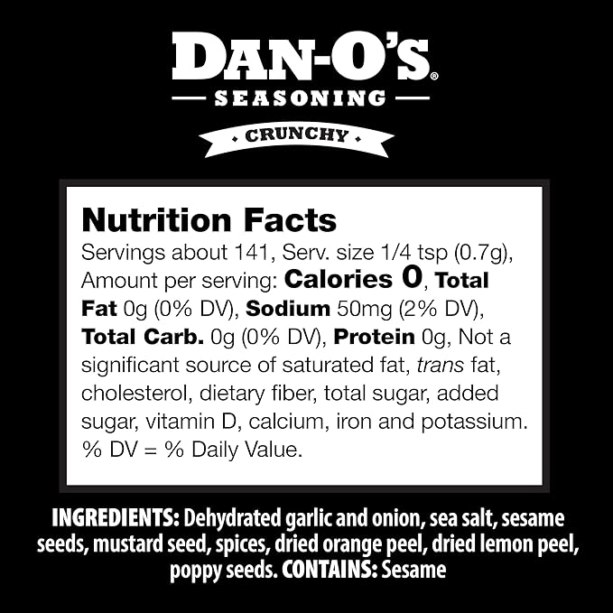 Dan-O's 3 Bottle Seasoning Set, Small Bottles, 3 Pack, Includes Original, Crunchy and Chipotle Seasonings, Sugar Free, Zero Calorie, Use this Seasoning Kit to Craft a Marinade, Dry Rub or Sauce