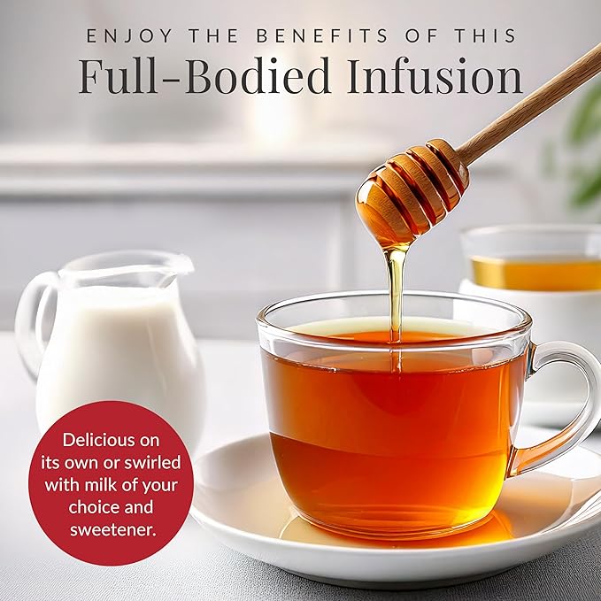 The Republic of Tea ??Organic Double Red Rooibos, Naturally Caffeine-Free Rooibos Powder and Leaves, Steeps 250 Cups