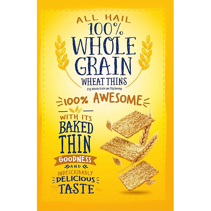 Wheat Thins Original Snacks, Whole Grain Wheat Crackers, Bulk Snack Crackers, 6-8.5 oz Boxes