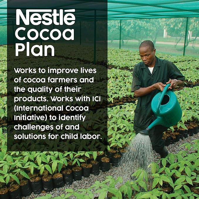Nestle Hot Chocolate Packets, Dark Chocolate Flavor Hot Cocoa Mix, Made with Real Cocoa, Bulk Pack, 0.71 oz Packet (Pack of 300)