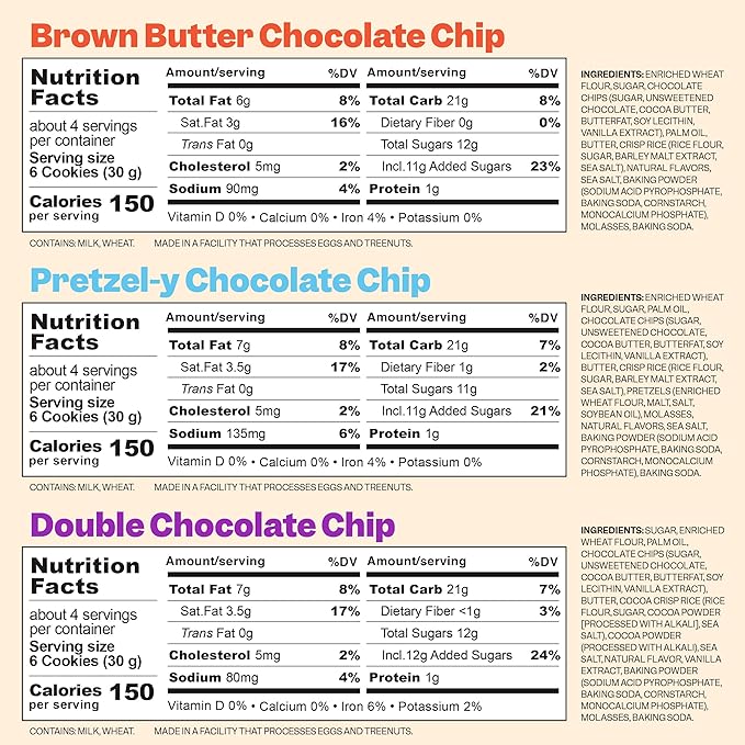 MILK BAR Crunchies | Crunchy Bite Sized Cookies With No Artificial Flavors or Preservatives | Pack of 3, 4.5oz Bags (Mix-it-up 3 Pack) (Chocolate Lovers)