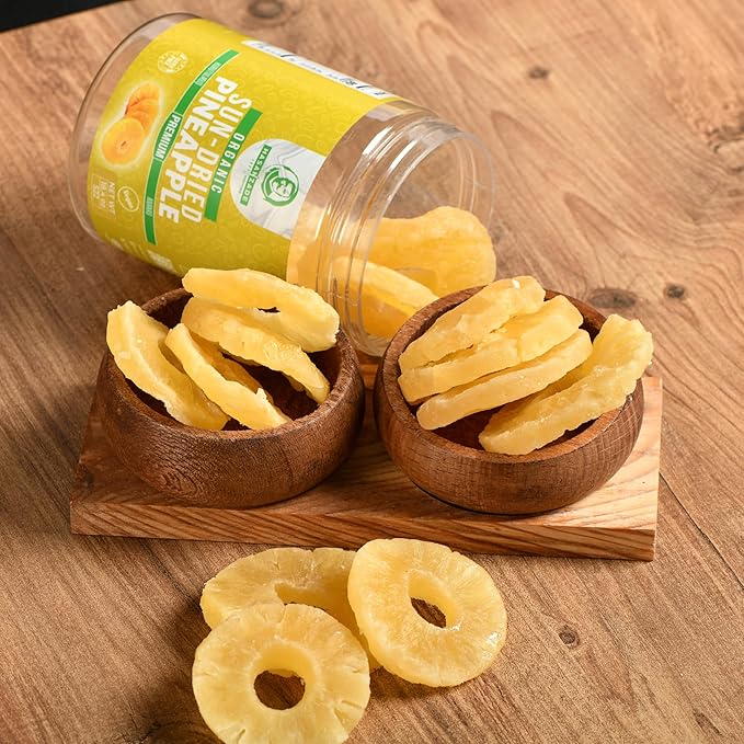 HASANZADE Organic Dried Pineapple Healthy Snacks for Adults and Kids Vegan Gluten Free Dried Fruit Snacks (18,4 Oz)
