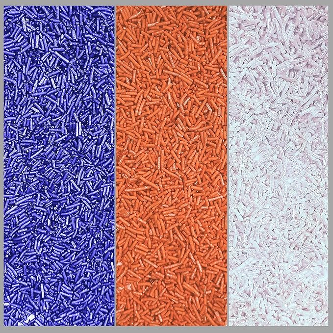 Confect Feast of Fears Sprinkles ??Edible Jimmies Mix in Silver, Orange, Irish Purple, Black & Lime Green ??Halloween Vermicelli Sprinkles for Cake, Cupcake, Cookie & Dessert Decoration- 5 Oz