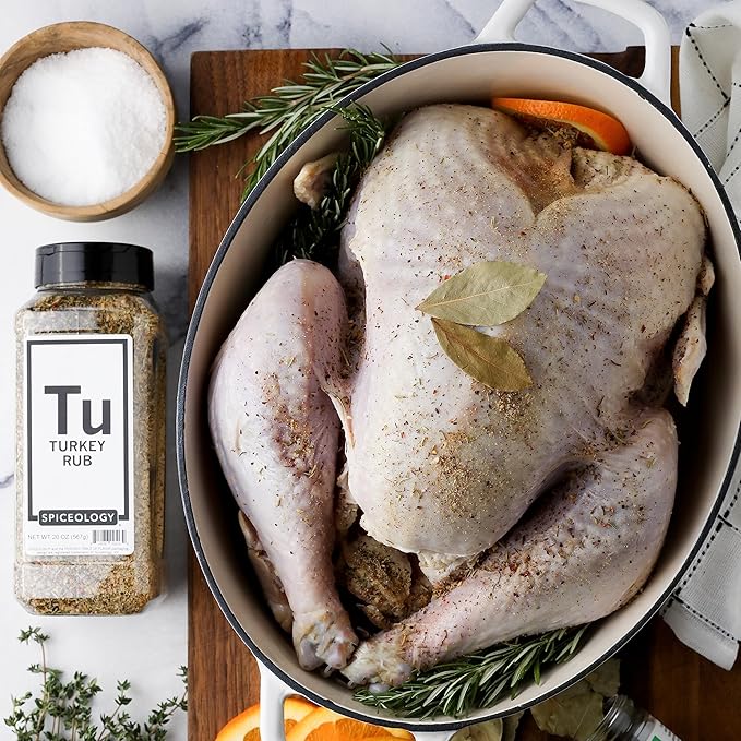 Spiceology - Turkey Rub - Savory Poultry Seasoning and Spice Blend - Use On: Pork, Turkey, Chicken, Stuffing, Sausage, and Potatoes - 20 oz