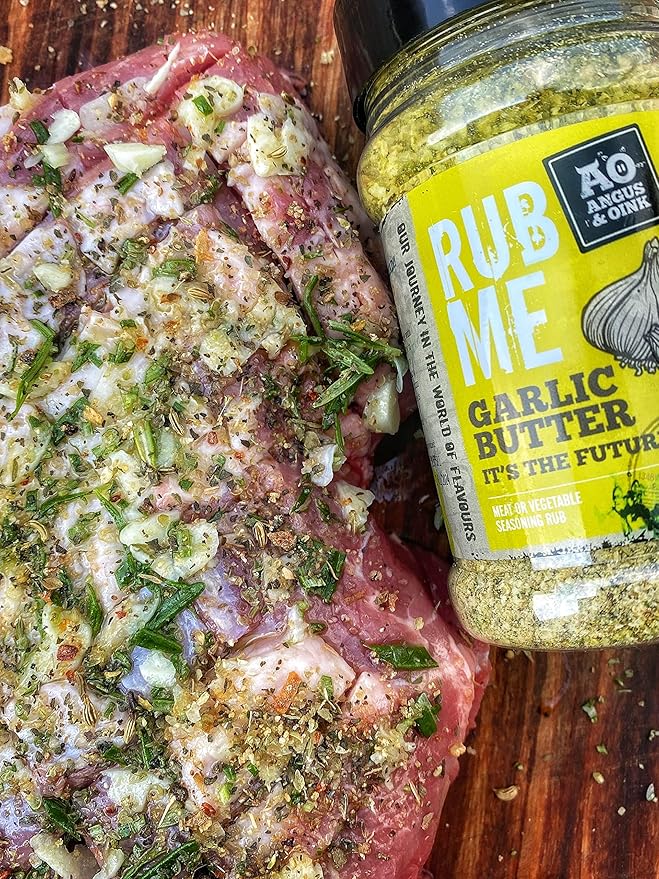 Angus & Oink | Garlic Butter Seasoning | Rich & Indulgent Flavour for Chicken, Fries & Roast Potatoes | 225g