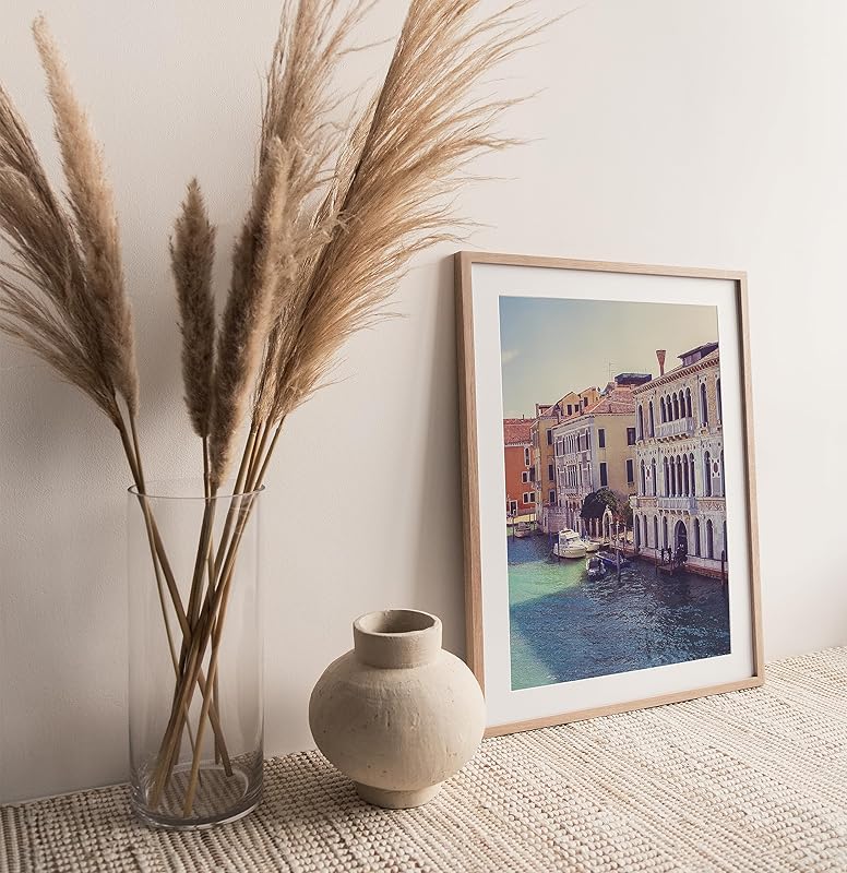 Venice Panoramic Photography Prints, Unframed, Set of 3, Boats, Canal, Coastal Home and Wall Decor, All Sizes (8x10)