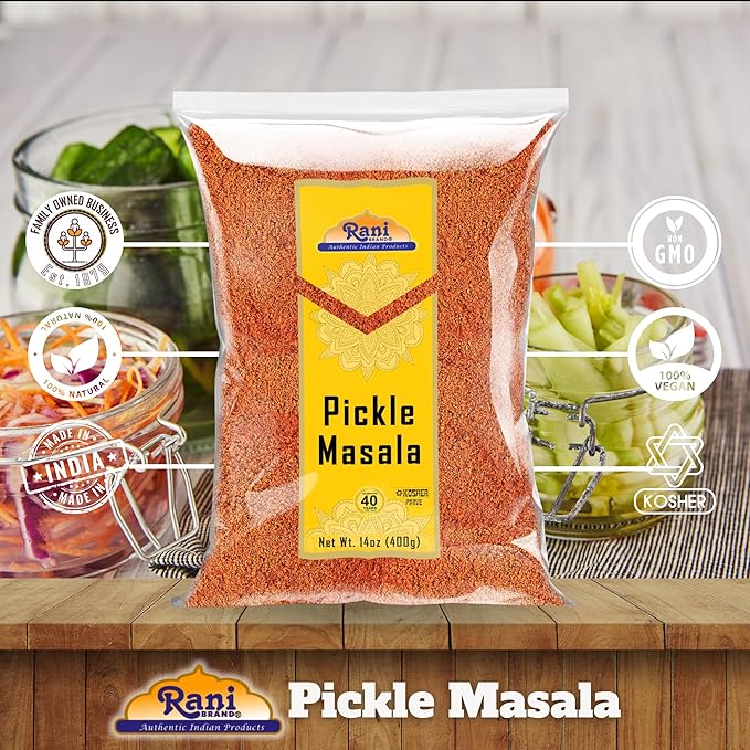 Rani Pickle (Achar) Masala Indian Spice Blend 14oz (400g) ~ All Natural | Vegan | Gluten Friendly | NON-GMO | No colors | Indian Origin