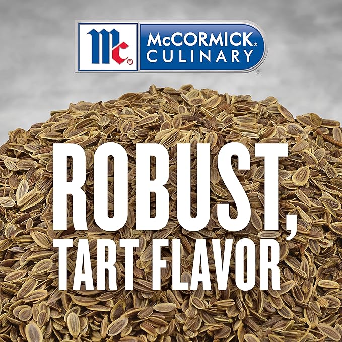 McCormick Culinary Whole Dill Seed, 15 oz - One 15 Ounce Container of Dill Seed Spice, Versatile for Use in Salads, Dressings, Bread, Entrees, Pickling and More (Pack of 2)