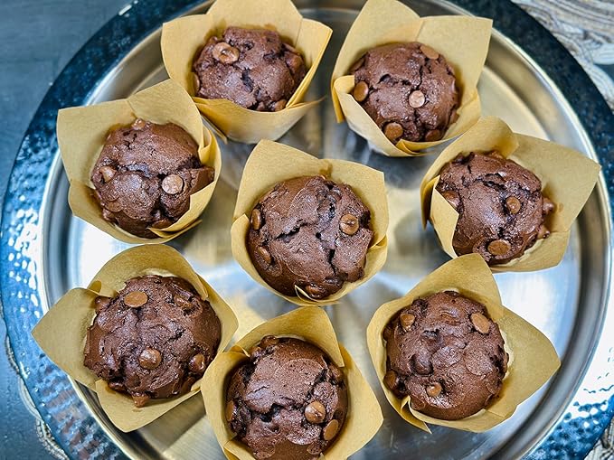 Molibake Chocolate Muffin Mix - Pack of 1 ??Premium Chocolate Muffins Baking Mix with Cocoa Powder and Real Chips for Home Oven and Maker ??14 oz ??Easy-to-Use Mix for Fluffy, Bakery-Style Homemade