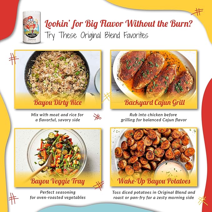 Cajun Two Step Seasoning by StaleKracker - 8 pck, Original Seasoning for Authentic Creole Louisiana Cuisine (64 oz.)