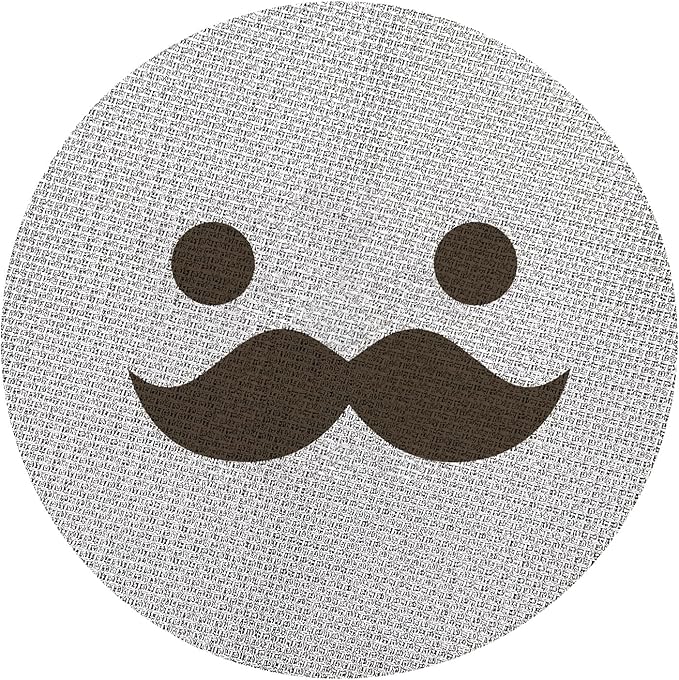 51mm Espresso Puck Screen, Lower Shower Screen, Metal Coffee Reusable Filter for 51mm Espresso Portafilter Basket, 1.7 Thickness(Mustache)