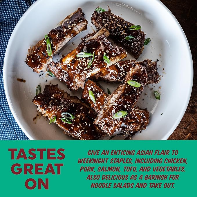 Fire & Smoke Lucky Lucky Asian Seasoning Blend | Noodles, Stir Fry, Fried Rice Seasoning | Garlic, Ginger, Smoky Spices, | M, 6 oz