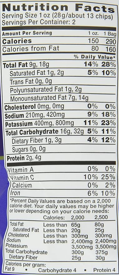 Kettle Brand Potato Chips, Sea Salt & Vinegar Bags, 2 Ounce (Pack of 24)