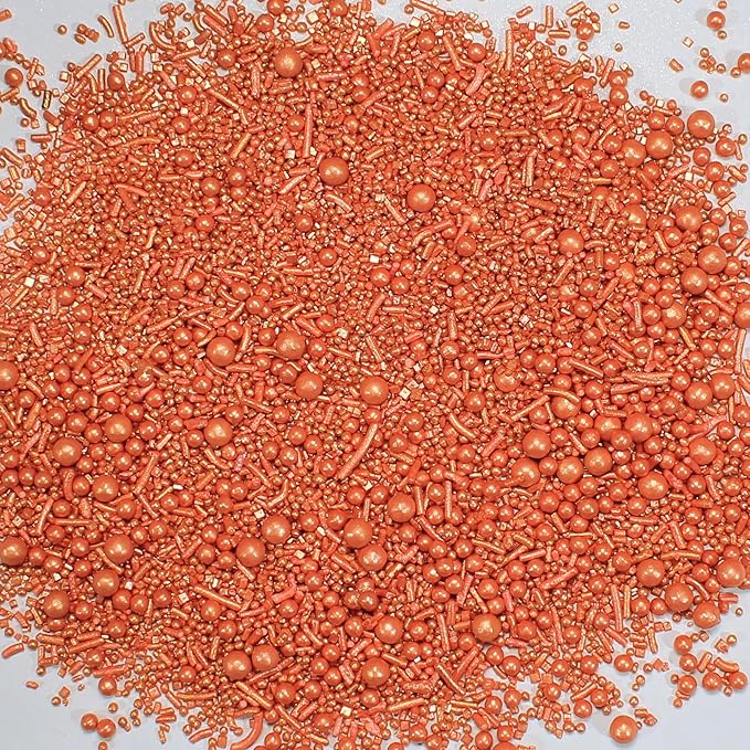 Confect Sprinkles for Cake & Cupcake Decorating ??Rose Gold Sprinkles Bottle | Perfect for Wedding, Birthday, & Cookies & Baking Decoration- Vegan, Gluten-Free, Nut-Free, Soy-Free, Dairy-Free, Palm Oil-Free- 4.2 Oz