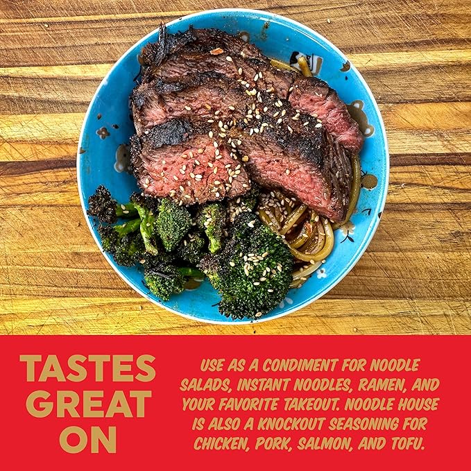 Fire & Smoke Noodle House Seasoning Blend | Fried Rice, Stir Fry, Noodle Seasoning | Korean Chile, Ginger, Shallots | M, 6 oz