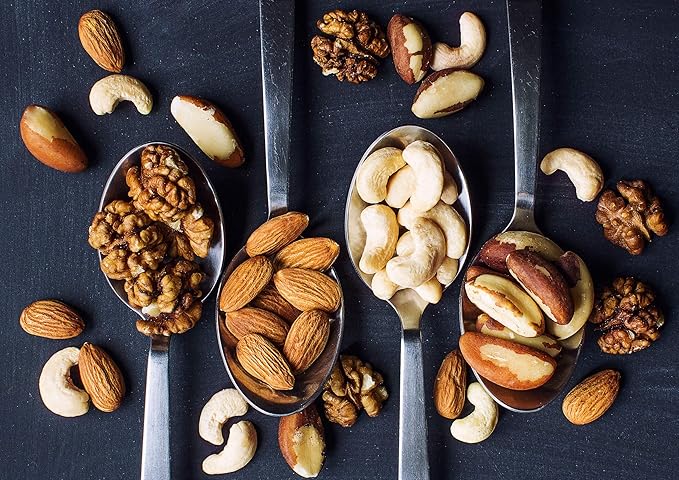 Food to Live Organic Mixed Raw Nuts, 2 Pounds ??Cashews, Brazil Nuts, Walnuts, Almonds, Non-GMO, Kosher, Vegan, Unsalted, Bulk