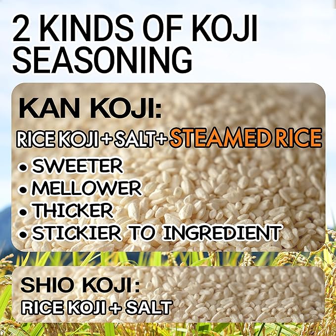 chaganju KOJI -Miso Blend- Japanese traditional all-purpose umami seasoning of rice paste for aging marinade, Naturally Brewed, No Additives 12.3oz