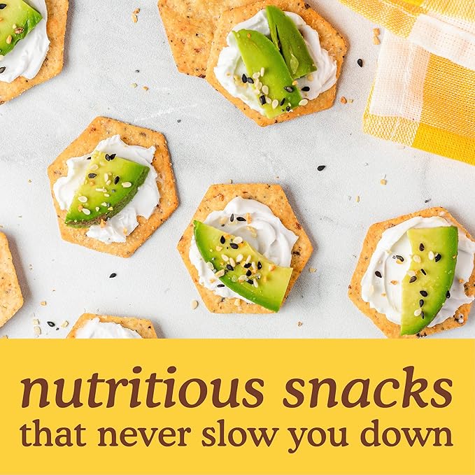 Simple Mills Organic Seed Crackers, Everything - Gluten Free, Vegan, Healthy Snacks, Paleo Friendly, 4.25 Ounce (Pack of 3)