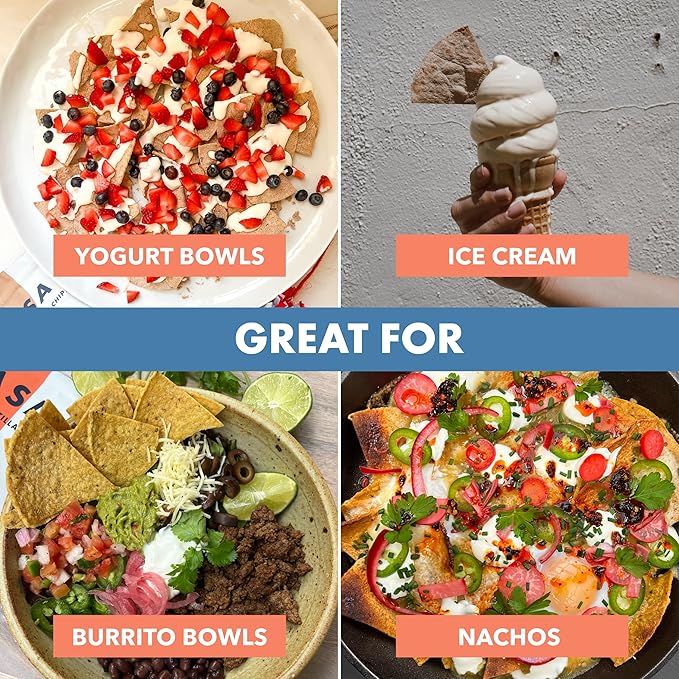 MASA Tortilla Chips - Churro Chips - No Seed Oil Snacks - Corn TortillaChips - Made with Grass Fed Beef Tallow, Powdered Sugar, Royal Cinnamon,Sea Salt - Sweet and Salty Snacks - 6 Pack - 5 oz/Pack