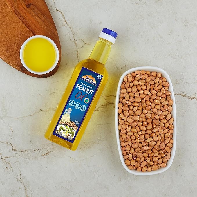 Rani Peanut Oil 16.9 Ounce (500ml) Cold Pressed | 100% Natural | NON-GMO | Kosher | Vegan | Gluten Free