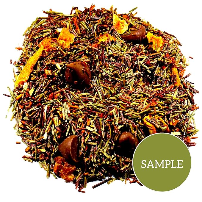 Nelson's Tea - Orange Chocolate Tea Loose Leaf - Cut & Sifted Truffle Tea with Green Rooibos, Red Rooibos and Orange Peel (Sample)