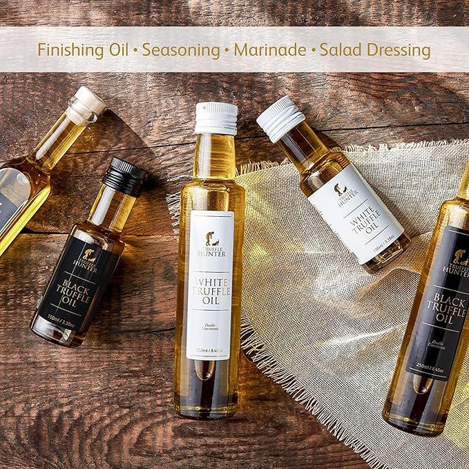 TruffleHunter - Black & White Truffle Oil Set - 3.38 Oz X2