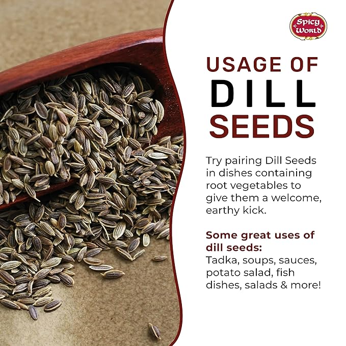 Spicy World Dill Seeds Whole Spice | Perfect for Pickling and Eating | 2 Pound Resealable Bag