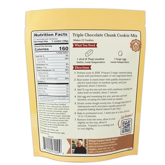 Ann Clark Premium Triple Chocolate Cookie Mix
