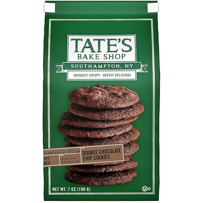 Tate's Bake Shop Double Chocolate Chip Cookies, 4 - 7 oz Bags