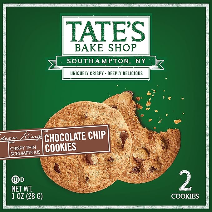 Tate?™s Bake Shop Chocolate Chip Cookies, 16 ??2 Cookie Snack Packs (2 Boxes)